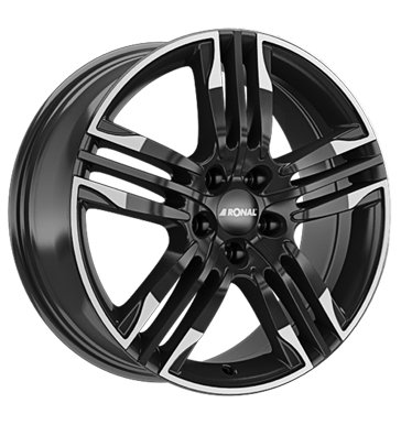 pneumatiky - 8x20 5x112 ET45 Ronal R58 MCR schwarz jetblack-white rim ANZIO Rfky / Alu opravu pneumatik MB-Italia b2b pneu