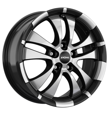 pneumatiky - 7.5x17 5x108 ET45 Ronal R59 schwarz jetblack-frontkopiert Offroad cel rok od 17,5 