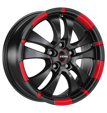 pneumatiky - 7x16 5x110 ET35 Ronal R59 mehrfarbig jetblack-red rim ostatn Rfky / Alu Letn Total kola ALU Hartge disky