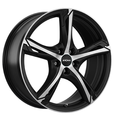 pneumatiky - 8x19 5x108 ET55 Ronal R62 schwarz jetblack-matt-frontkopiert recnk Rfky / Alu tesnen baterie trziste
