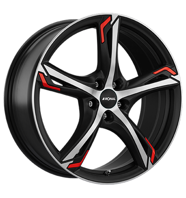 pneumatiky - 8x19 5x108 ET55 Ronal R62 Red mehrfarbig jetblack-matt-frontkopiert red nhradn dly auto trailer Rfky / Alu Offroad cel rok COM 4 KOLA Predaj pneumatk