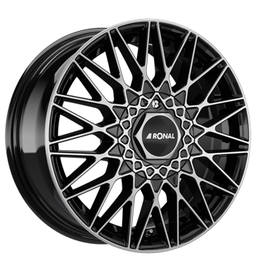 pneumatiky - 7x16 5x108 ET35 Ronal LSX schwarz jetblack-frontkopiert kalhoty Rfky / Alu Offroad letn Offroad lto od 17,5 