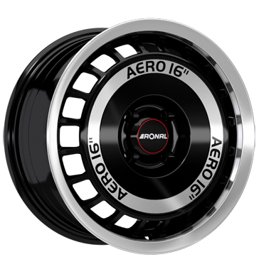 pneumatiky - 7.5x16 4x108 ET25 Ronal R50 AERO schwarz schwarz-frontkopiert ALCOA Rfky / Alu pce o pneumatiky tazn zarzen pneu b2b