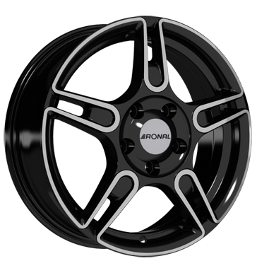 pneumatiky - 5.5x15 5x114.3 ET45 Ronal R52 schwarz schwarz-frontkopiert kmh-Wheels Rfky / Alu Alcar Auto Tool Karoserie velkoobchod s pneumatikami