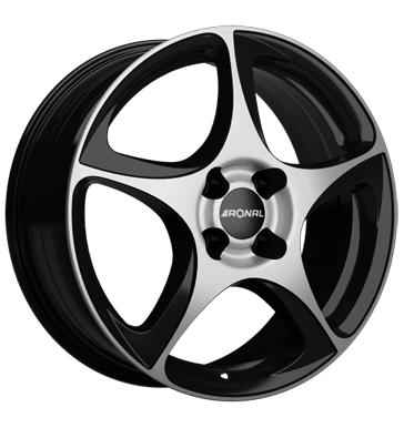 pneumatiky - 7x17 4x100 ET40 Ronal R53 schwarz mattschwarz-frontkopiert olejov filtr Rfky / Alu Stars 2 roky Cromodora pneu b2b