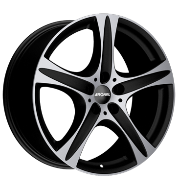 pneumatiky - 8.5x18 5x112 ET55 Ronal R55 SUV schwarz mattschwarz-frontkopiert Offroad letn Rfky / Alu motor KING pneumatiky