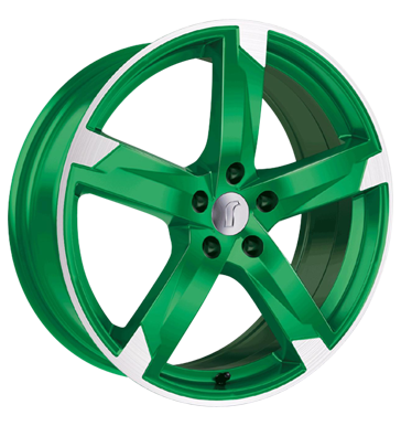 pneumatiky - 7.5x17 5x108 ET45 Rondell 01RZ grün racing grün poliert sapont Rfky / Alu zemn prce PONGRATZ b2b pneu