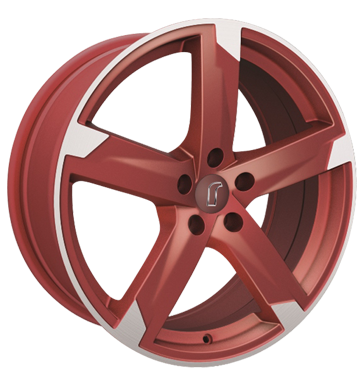 pneumatiky - 7.5x17 5x112 ET35 Rondell 01RZ rot metallic rot matt poliert Utesnen u. Lepidla Rfky / Alu Elektrick Kola / ocel velkoobchod s pneumatikami