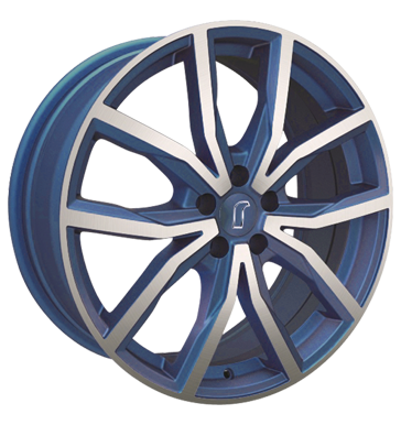 pneumatiky - 8x18 5x112 ET35 Rondell 02RZ blau metallic blau matt poliert automobilov sady Rfky / Alu Barracuda hasic prstroj disky