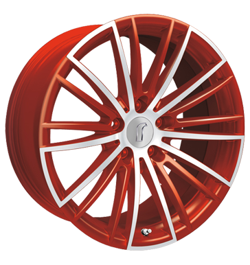 pneumatiky - 8.5x19 5x120 ET35 Rondell 08RZ rot racing rot poliert propagace testjj Rfky / Alu Motorsport vstrazn trojhelnky Predaj pneumatk