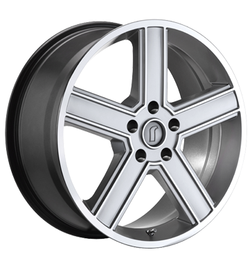 pneumatiky - 8.5x19 5x114.3 ET35 Rondell 0211 silber hyper silver Konstrukcn lampy Svetla Rfky / Alu mikiny Zvedac pomucky + dolaru disky