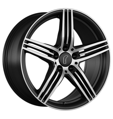 pneumatiky - 9.5x19 5x112 ET45 Rondell 0217 schwarz black full face polish motec Rfky / Alu zvodn auto STIL AUTO b2b pneu