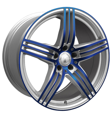 pneumatiky - 8.5x19 5x112 ET32 Rondell 0217 Elpho silber silver glossy blue elpho pol. Diablo Rfky / Alu monitory UNION pneu