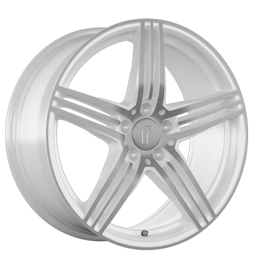 pneumatiky - 8.5x19 5x112 ET45 Rondell 0217 weiss white full face polish dly na nkladn auta Rfky / Alu vstrazn trojhelnky Oldtimer dly disky