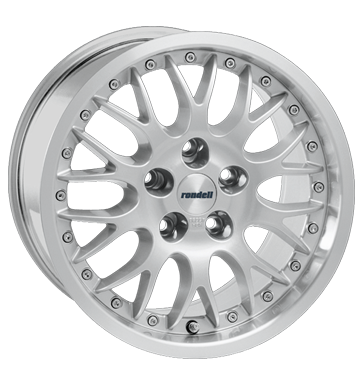 pneumatiky - 7.5x16 4x108 ET35 Rondell 0034 silber silber Horn poliert kmh-Wheels Rfky / Alu Alustar Baro pneumatiky