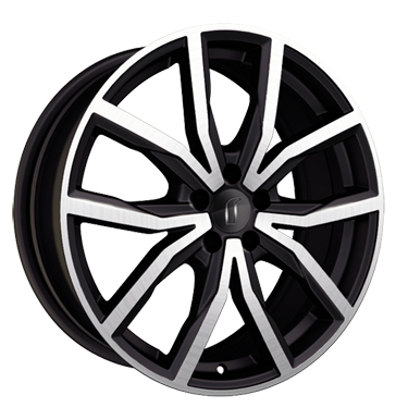 pneumatiky - 8x17 5x115 ET40 Rondell 02RZ schwarz schwarz matt poliert Axxium Rfky / Alu Zcela specifick dly GS-Wheels pneu b2b