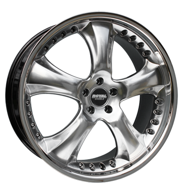 pneumatiky - 10x22 5x112 ET40 Royal Wheels Royal Cohan schwarz hyper black m. Edelstahlbett Svetla + Lights Rfky / Alu rukavice odpadn olej pneus