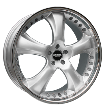 pneumatiky - 10x22 5x120 ET45 Royal Wheels Royal Cohan silber silber mit Edelstahlbett npis Rfky / Alu Truck Winter od 17,5 