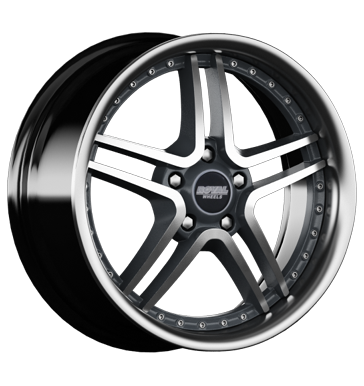 pneumatiky - 8x19 5x112 ET40 Royal Wheels Royal Evolution grau / anthrazit grau poliert Kamiony pln rok od 17,5 