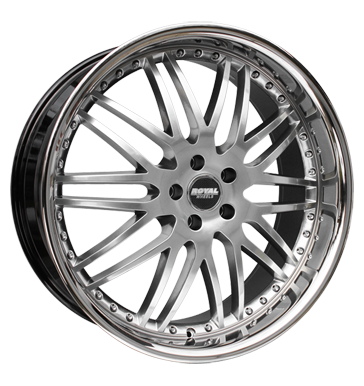 pneumatiky - 9.5x22 5x112 ET40 Royal Wheels Royal GT schwarz hyper black m. Edelstahlbett speciln nstroj Rfky / Alu Autordio Rarity Bastler- + vadn rdia pneus