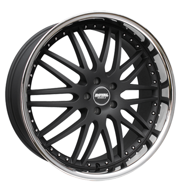 pneumatiky - 9.5x22 5x112 ET40 Royal Wheels Royal GT schwarz schwarzmatt mit Edelstahlb. Offroad Zimn 17.5 