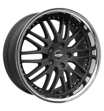 pneumatiky - 8.5x18 5x112 ET35 Royal Wheels Royal GT schwarz schwarzmatt mit Edelstahlb. Antera Rfky / Alu Hreby / Matice magma b2b pneu