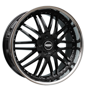 pneumatiky - 9.5x22 5x130 ET45 Royal Wheels Royal GT schwarz schwarz mit Edelstahlbett VOLKSWAGEN Rfky / Alu bocn parapet magma b2b pneu