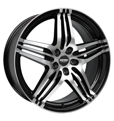 pneumatiky - 8.5x20 5x112 ET40 Royal Wheels Royal Speed schwarz schwarz poliert nemrznouc smes Rfky / Alu baterie Samolepka + filmy Prodejce pneumatk