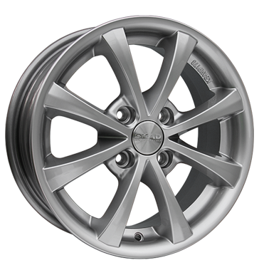 pneumatiky - 6x14 4x100 ET38 Skad Callisto silber silver zimn Rfky / Alu Rial Sportovn vfuky pneumatiky