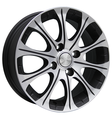 pneumatiky - 6x15 4x108 ET38 Skad Ganymede schwarz black matt polish truck lto Rfky / Alu bezpecnostn vesty Offroad lto od 17,5 