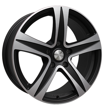 pneumatiky - 6.5x15 5x114.3 ET43 Skad Sakura schwarz black matt polish motocykl Cross Rfky / Alu Kamiony pln rok od 17,5 