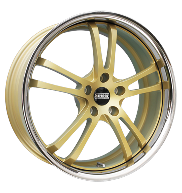 pneumatiky - 8.5x20 5x112 ET40 Smoor Tech2 gold gold matt ventil auta Rfky / Alu kozel palivo pneumatiky