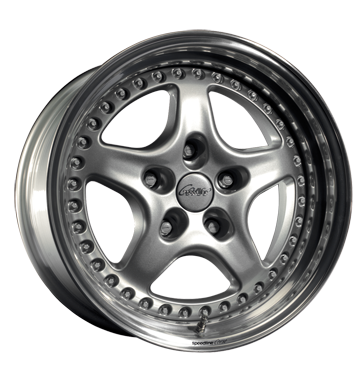 pneumatiky - 7.5x17 5x100 ET35 Speedline Corse 2308SC silber silber Horn poliert Csti RV + Caravan Rfky / Alu FONDMETAL Sportovn vfuky Predaj pneumatk