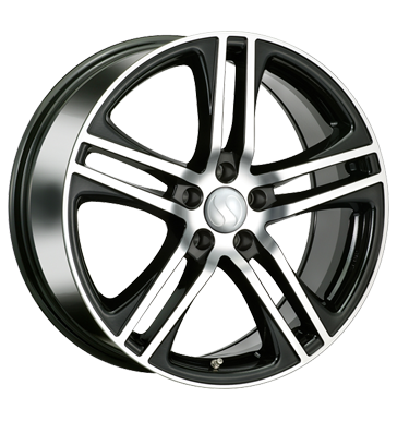 pneumatiky - 8x17 5x112 ET35 sportivewheels RE01 schwarz schwarz poliert opravu pneumatik Rfky / Alu prejezdy Kondenztory + Equalizer pneu