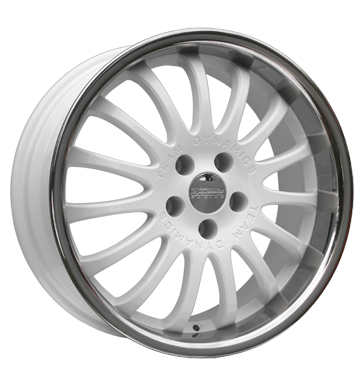 pneumatiky - 9.5x19 5x120 ET35 Team Dynamics Equinox 2 weiss racing-white + Edelstahlb. prves Rfky / Alu brzdov kapalina Slevy b2b pneu