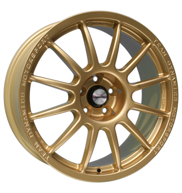 pneumatiky - 7.5x17 5x108 ET37 Team Dynamics Pro Race 1.2 gold racing Gold Auto Tool Karoserie Rfky / Alu provozn zarzen COM 4 KOLA velkoobchod s pneumatikami