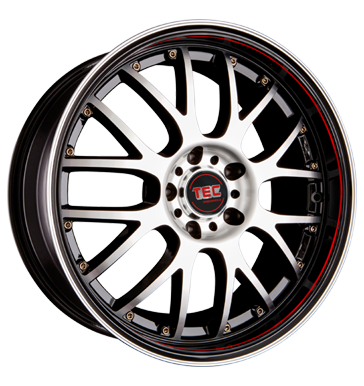 pneumatiky - 8x17 5x108 ET35 TEC Speedwheels AR 1 schwarz RS schwarzsilber frontpoliert tdenn Rfky / Alu Alcar VOLKSWAGEN pneumatiky