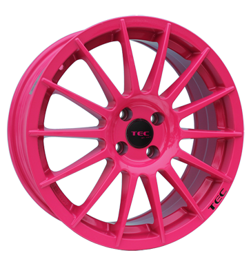 pneumatiky - 7x17 4x100 ET42 TEC Speedwheels AS2 pink pink olejov filtr Rfky / Alu celogumov truck lto b2b pneu