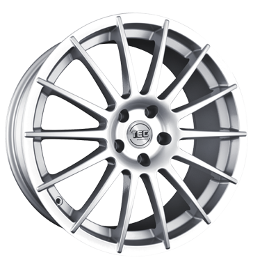 pneumatiky - 8x18 5x114.3 ET45 TEC Speedwheels AS2 silber kristall-silber skrabka na led Rfky / Alu Kabely a konektory zrcadlo design Hlinkov disky