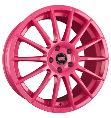 pneumatiky - 8.5x19 5x100 ET28 TEC Speedwheels AS2 pink pink Tube: zklopky Rfky / Alu Alutec bocn parapet pneumatiky