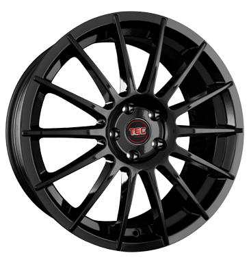 pneumatiky - 8x18 5x108 ET45 TEC Speedwheels AS2 schwarz glossy black motor Rfky / Alu prumyslov pneumatiky snehov retezy pneumatiky