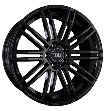 pneumatiky - 8.5x19 5x115 ET38 TEC Speedwheels AS3 schwarz glossy black kolobezka zvodn Rfky / Alu ocelov kola STIL AUTO pneumatiky