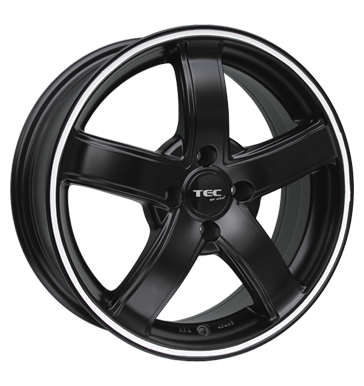 pneumatiky - 6.5x16 4x108 ET40 TEC Speedwheels AS1 schwarz schwarz seidenmatt mit weiYem Ring TEAM DYNAMICS Rfky / Alu Auto Hi-Fi + navigace Diablo pneu