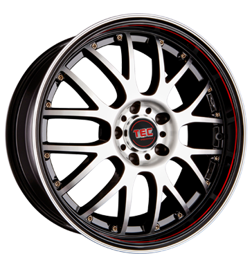 pneumatiky - 8.5x19 5x112 ET35 TEC Speedwheels AR 1 schwarz RS schwarzsilber frontpoliert regly pneumatik Rfky / Alu opravu pneumatik Alcar pneu