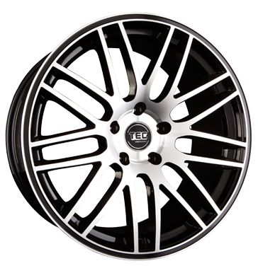 pneumatiky - 7x16 4x100 ET35 TEC Speedwheels GT 1 schwarz schwarz glanz frontpoliert neprirazen kategorie produktu Rfky / Alu psy Konzole + drzk b2b pneu