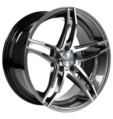 pneumatiky - 8.5x18 5x112 ET45 Tomason TN12 schwarz dark hyper black polished Ostatn (dvoukolk, vozk, mal -, ..) Rfky / Alu Truck cel rok snehov retezy trhovisko