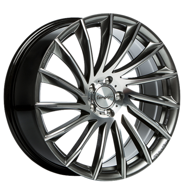 pneumatiky - 7.5x17 5x114.3 ET47 Tomason TN16 schwarz dark hyper black polished STIL AUTO Rfky / Alu Alcar Americk vozy pneus