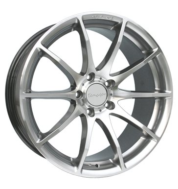 pneumatiky - 8.5x18 5x114.3 ET42 Tomason TN1 schwarz hyperblack poliert diskrtne Rfky / Alu EXCENTRI Brock pneumatiky