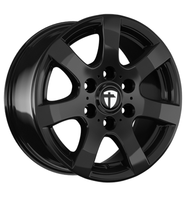 pneumatiky - 6.5x16 6x130 ET62 Tomason TN3F schwarz black painted motor Rfky / Alu Kamiony pln rok od 17,5 