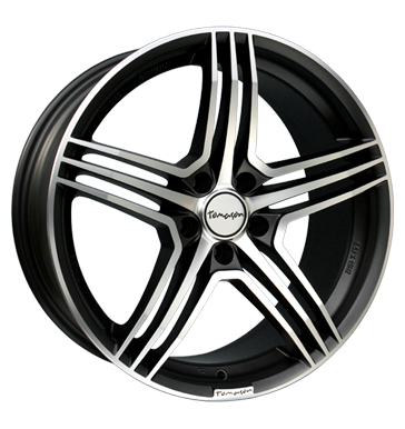 pneumatiky - 8.5x18 5x108 ET40 Tomason TN5 grau / anthrazit gun metal polish ALCOA Rfky / Alu Cel rok vuz mikiny Autodlna